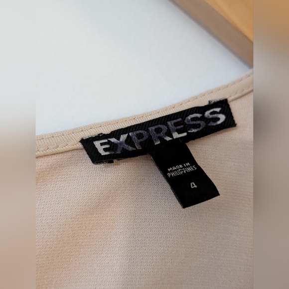 Express nude panel bodycon dress (Small) - Picture 5 of 7